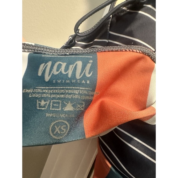 Nani Swimwear Point Break Crop Swimsuit Top XS - Picture 4 of 5